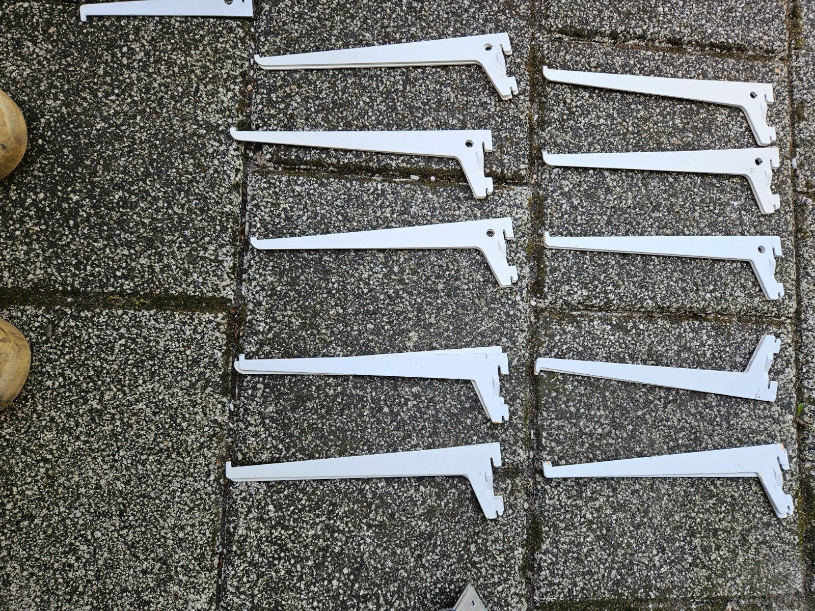 Witte plankdragers voor wandplanken - Diverse maten, Ophalen of Verzenden, Gebruikt