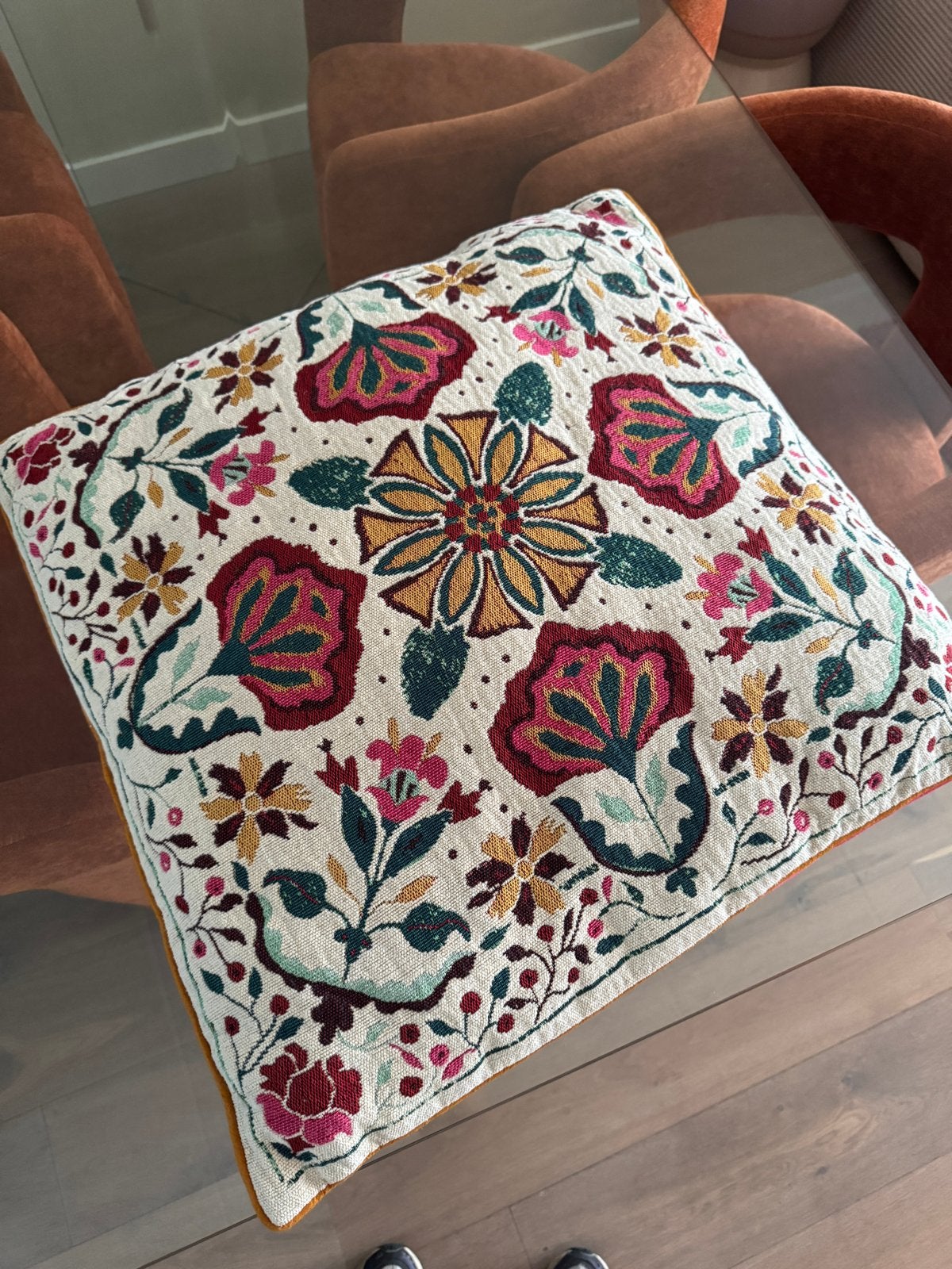 Sissy-Boy Sierkussen met Geborduurd Bloemenpatroon, Ophalen, Overige merken, Meerkleurig, Met print