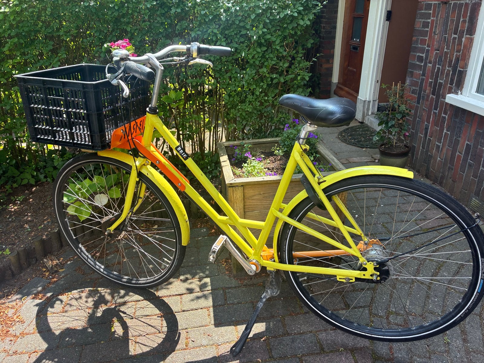 Gele BRIK frieks, Terugtraprem, 50 tot 53 cm, Ophalen, Overige merken