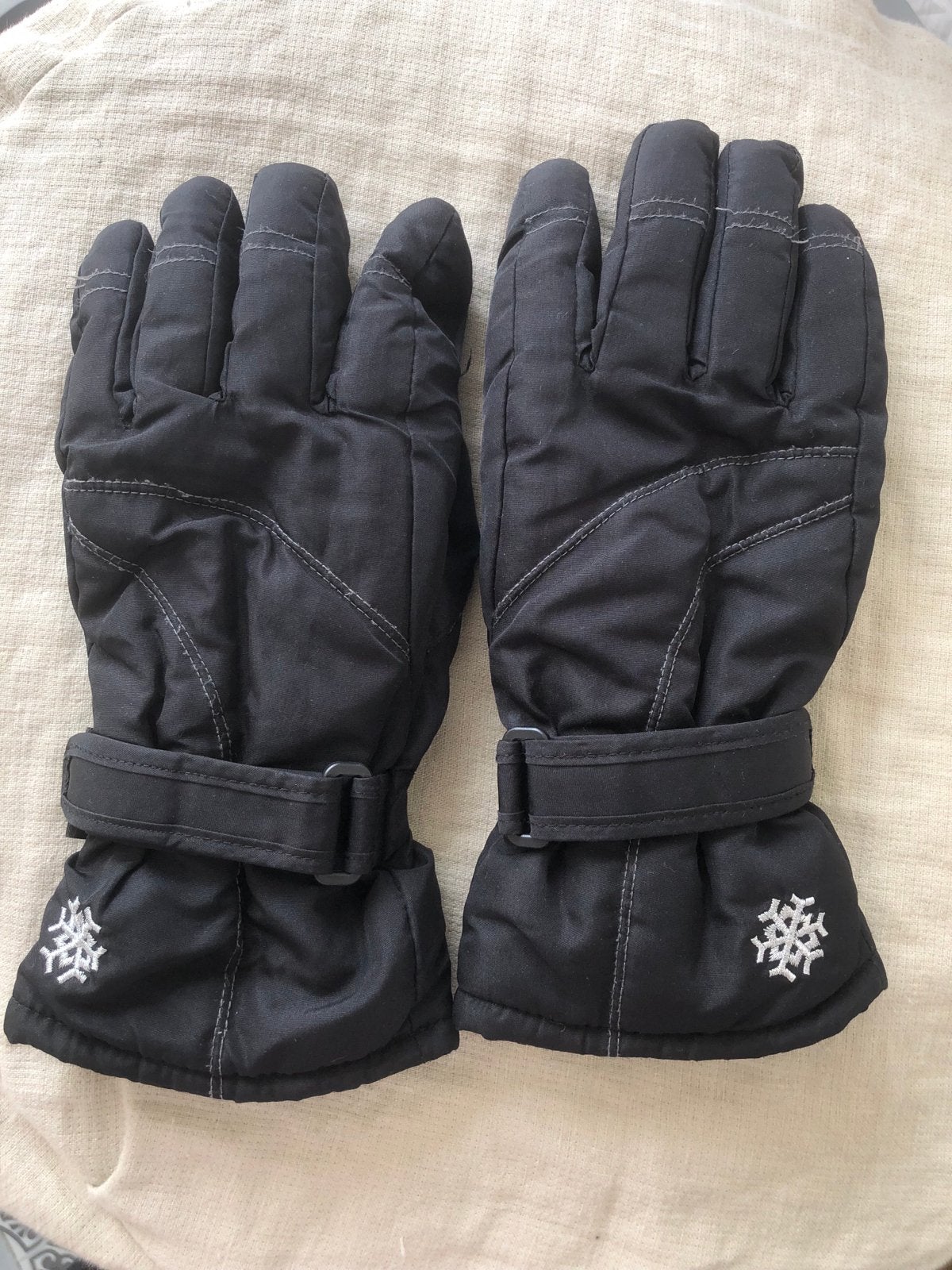 Zwarte Thinsulate Winterhandschoenen met Sneeuwvlok, Kleding | Dames, Wintersportkleding, Ophalen of Verzenden, Zo goed als nieuw