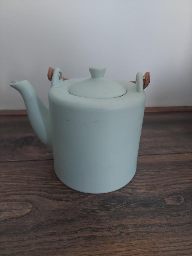 Nieuwe theepot met bamboe handvat en anti-lek dop, Ophalen, Nieuw