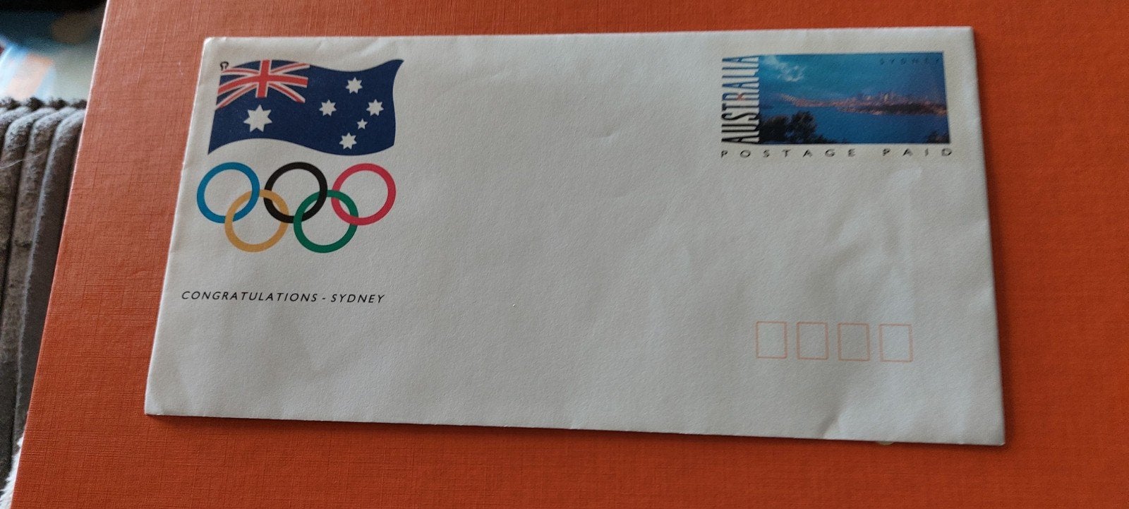 Olympische spelen envelop Australië, Ophalen of Verzenden, Envelop