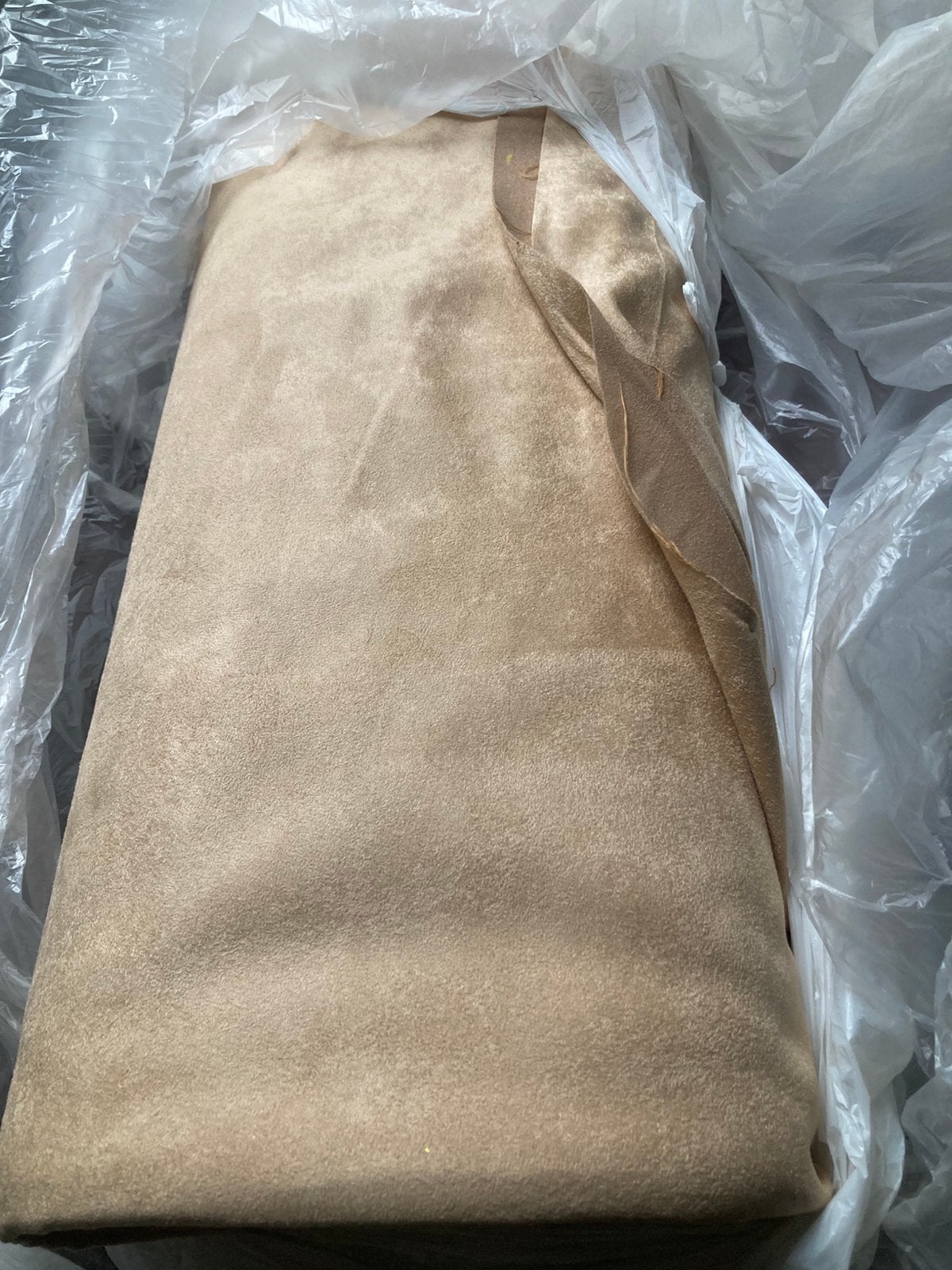 Stof, Hobby en Vrije tijd, Stoffen en Lappen, Ophalen, Overige materialen, 120 cm of meer, Beige