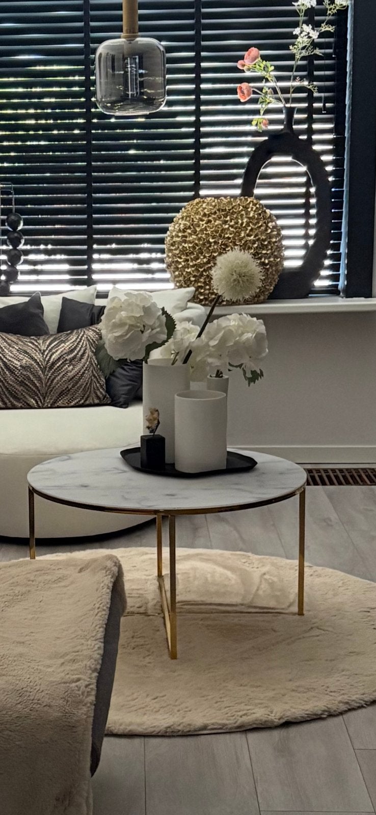 Salontafel te koop, Ophalen, Rond, 50 tot 100 cm, Glas