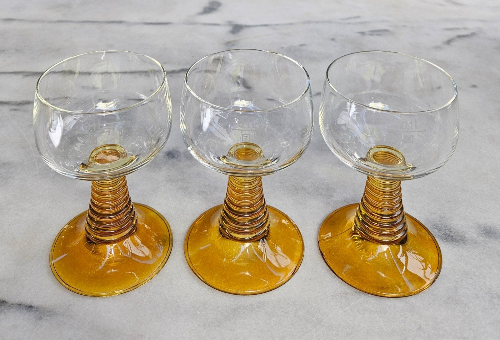 3 Prachtige Vintage Roemer Wijnglazen - Schott Zwiesel, Ophalen of Verzenden