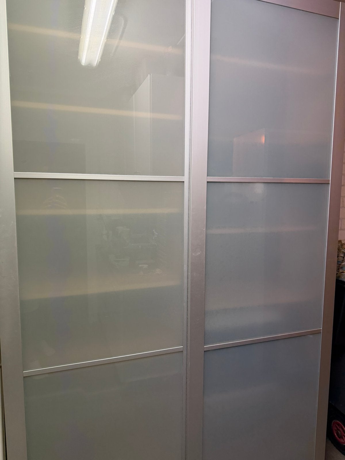 IKEA Pax kast 150 breed, 238 hoog met schuifdeuren en planke, Ophalen, Gebruikt, 200 cm of meer, 150 tot 200 cm