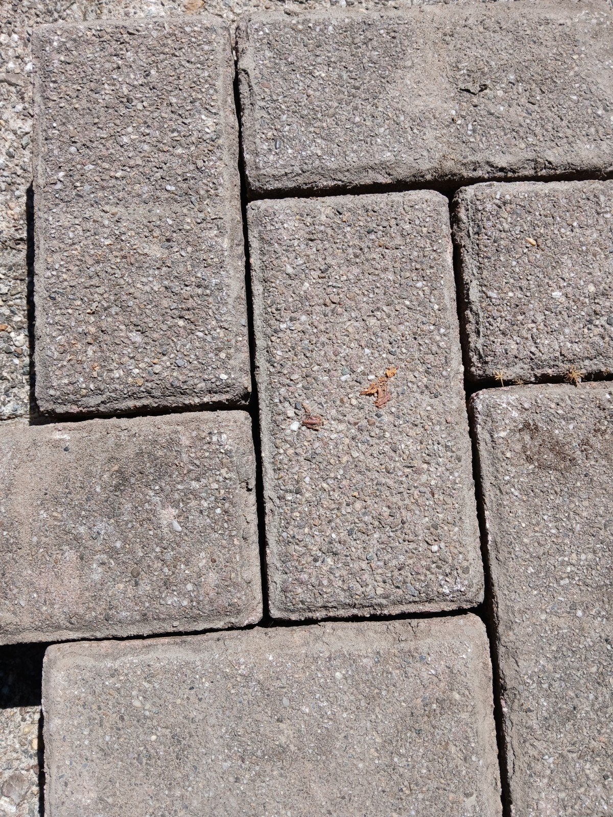 Betonklinkers 21x10,5x8 cm - ca 10 m2, Tuin en Terras, Tegels en Klinkers, Ophalen, Gebruikt, Klinkers, 10 m² of meer