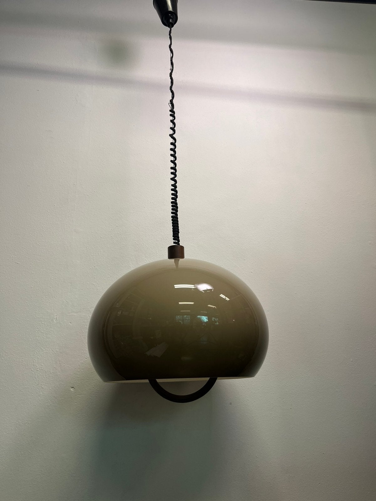 Vintage Dijkstra hanglamp - mushroom lamp, Huis en Inrichting, Lampen | Hanglampen, Ophalen of Verzenden, Zo goed als nieuw, Kunststof