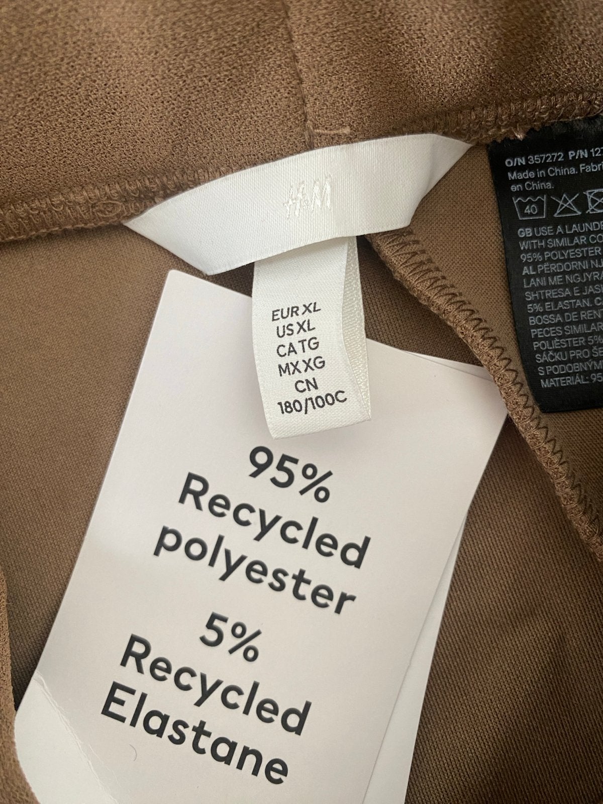 H&M Bruine Broek met Gouden Gesp - Maat XL, Bruin, Maat 46/48 (XL) of groter, Nieuw, Ophalen of Verzenden