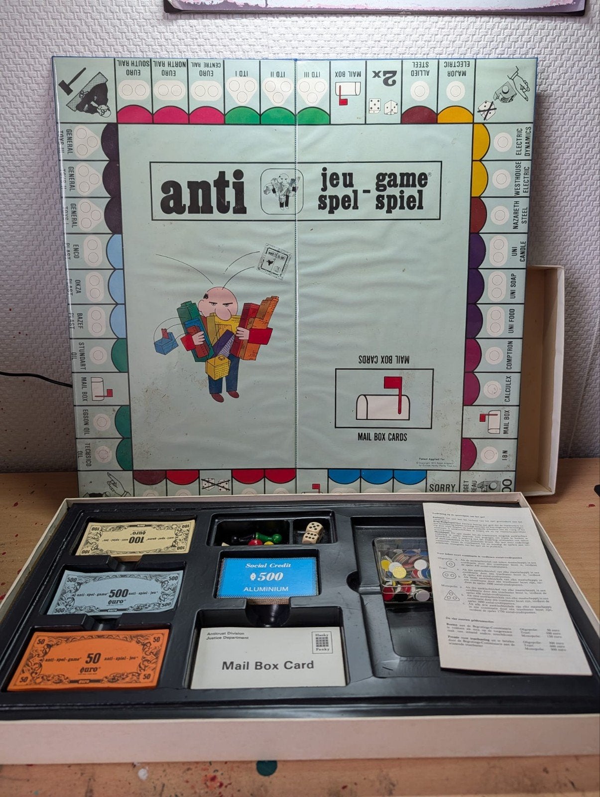 Anti Monopoly Bordspel - Vintage Gezelschapsspel, Hobby en Vrije tijd, Gezelschapsspellen | Bordspellen, Vijf spelers of meer