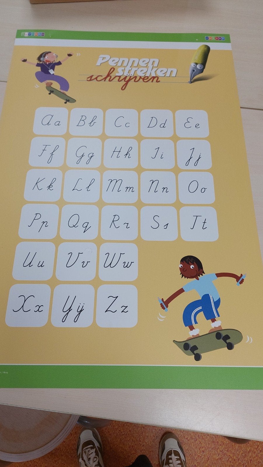 Poster Pennenstreken schrijfmethode, Ophalen of Verzenden