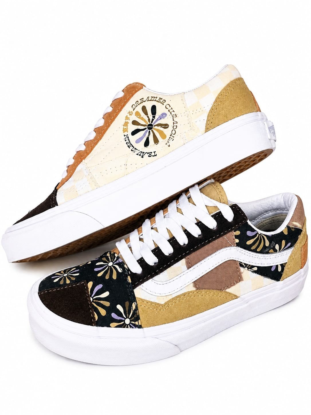 Limited Edition Vans Old Skool Patchwork EU36, Kleding | Dames, Overige kleuren, Ophalen of Verzenden, Sneakers of Gympen, Gedragen