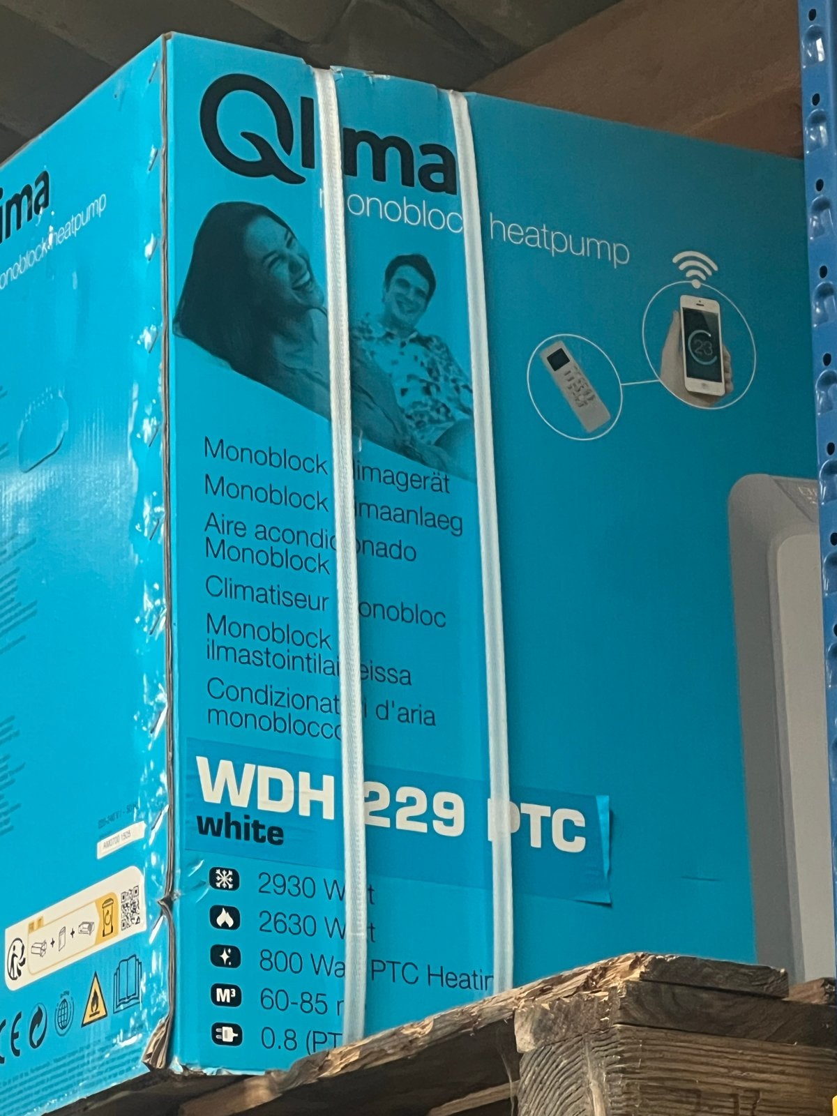 Qlima WDH 229 PTC Monoblock Heatpump Airco, Ophalen, Nieuw, 3 snelheden of meer, Koelen en Ontvochtigen