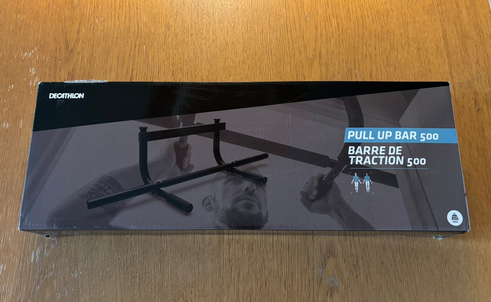 Nieuw in doos: Decathlon Pull Up Bar / Optrekstang, Rug, Krachtstation, Nieuw, Ophalen of Verzenden