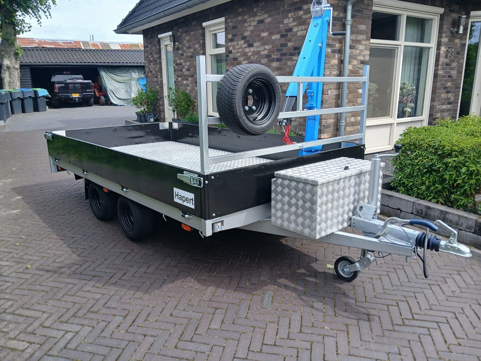 ZEER NETTE PLATEAU AANHANGER MERK HAPERT, Ophalen