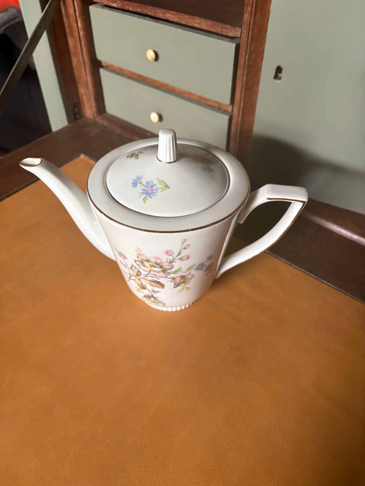 Gave vintage porseleinen theepot Chodziez, Polen, Antiek en Kunst, Ophalen of Verzenden