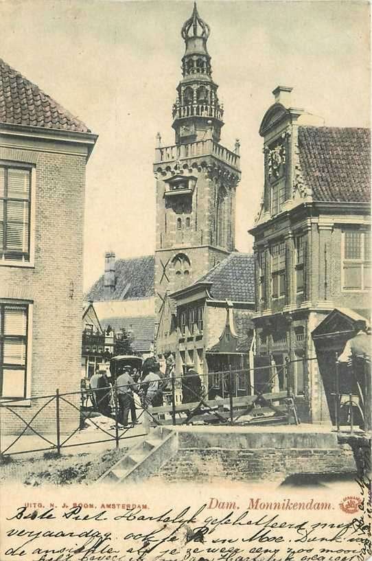 380-360-025 Monikkendam Dam, Verzenden, Voor 1920, Noord-Holland