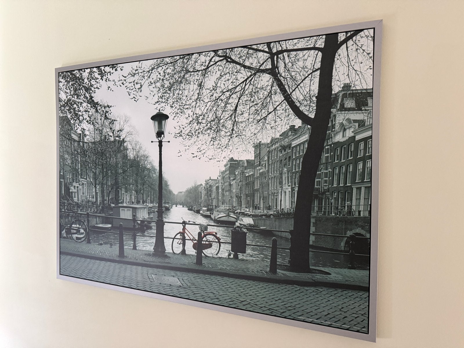 Ikea Amsterdam Gracht Schilderij WOENSDAG OPHALEN, Ophalen, Zo goed als nieuw, Fotografie algemeen