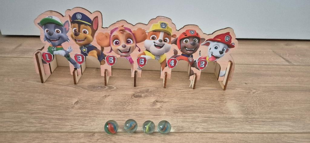 Paw Patrol houten knikkerspel., Kinderen en Baby's, Speelgoed | Educatief en Creatief, Ophalen of Verzenden, Zo goed als nieuw