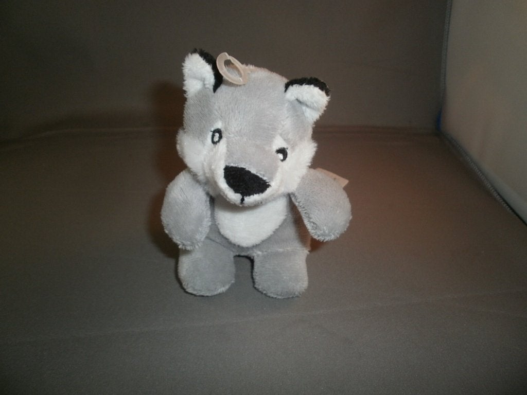 primark husky grijs/wit/zwart velours 10 cm geborduurde, Overige karakters, Grijs, Nieuw, Klein (minder dan 20 cm)