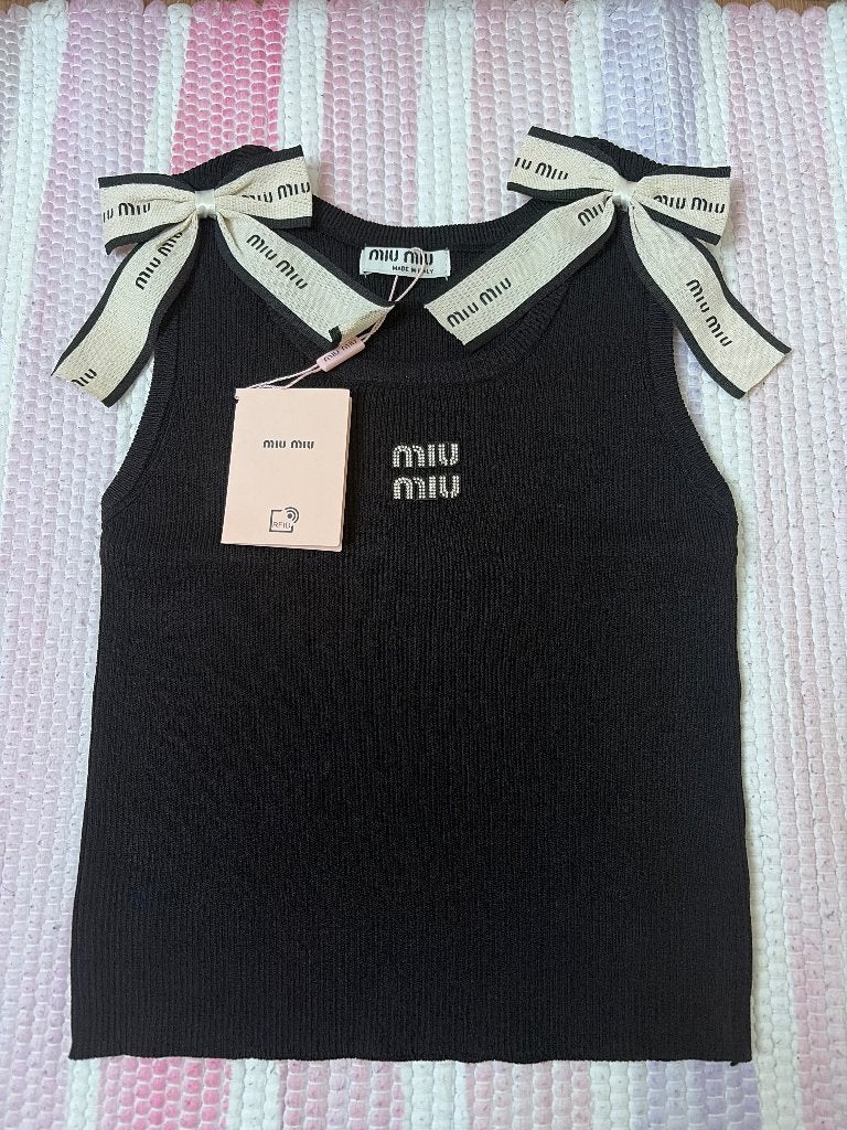 Miu miu topje, Kleding | Dames, Verzenden, Zwart, Nieuw, Miu miu