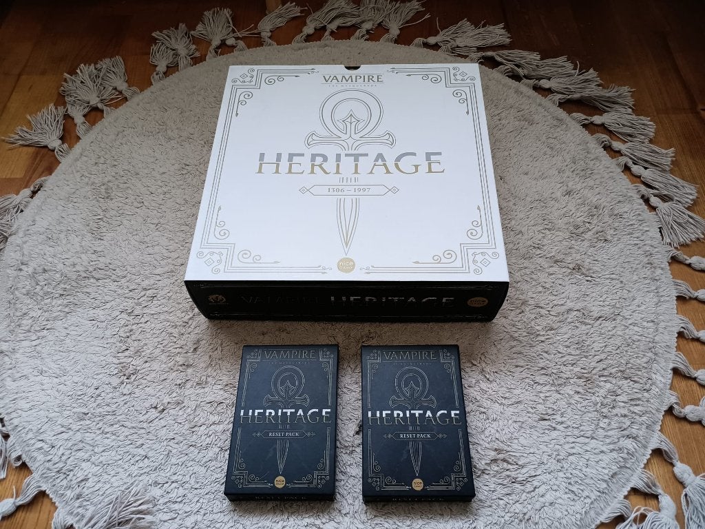 Vampire the Masquerade Heritage + 2 reset packs, Ophalen of Verzenden, Nieuw