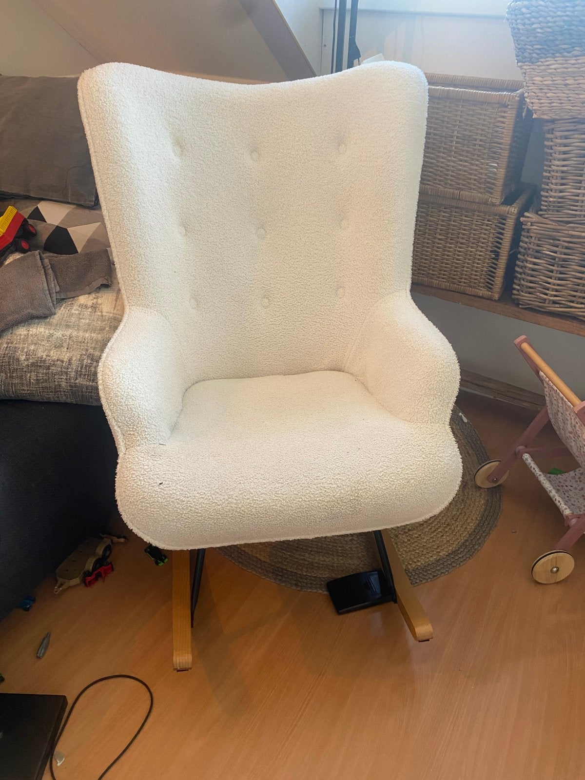 Babykamer wipstoel teddy, Ophalen, Zo goed als nieuw, Minder dan 50 cm