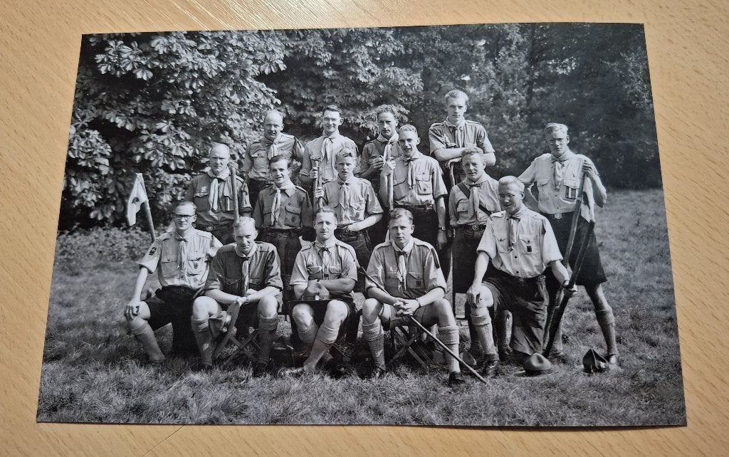 Foto - padvinders in Ommen 1948 - Scouting, Verzamelen, Verzenden, Foto, Nieuw, 1940 tot 1960