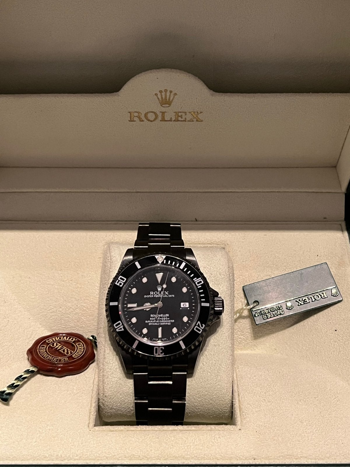 Rolex Sea-Dweller 40mm 16600 01-2008 Pre owned, Ophalen, Staal, Polshorloge, Zo goed als nieuw