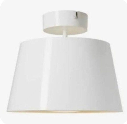 IKEA Kulla Hanglamp Retro Design Crèmewit Metaa, Ophalen, Gebruikt, Metaal, Vintage / Retro