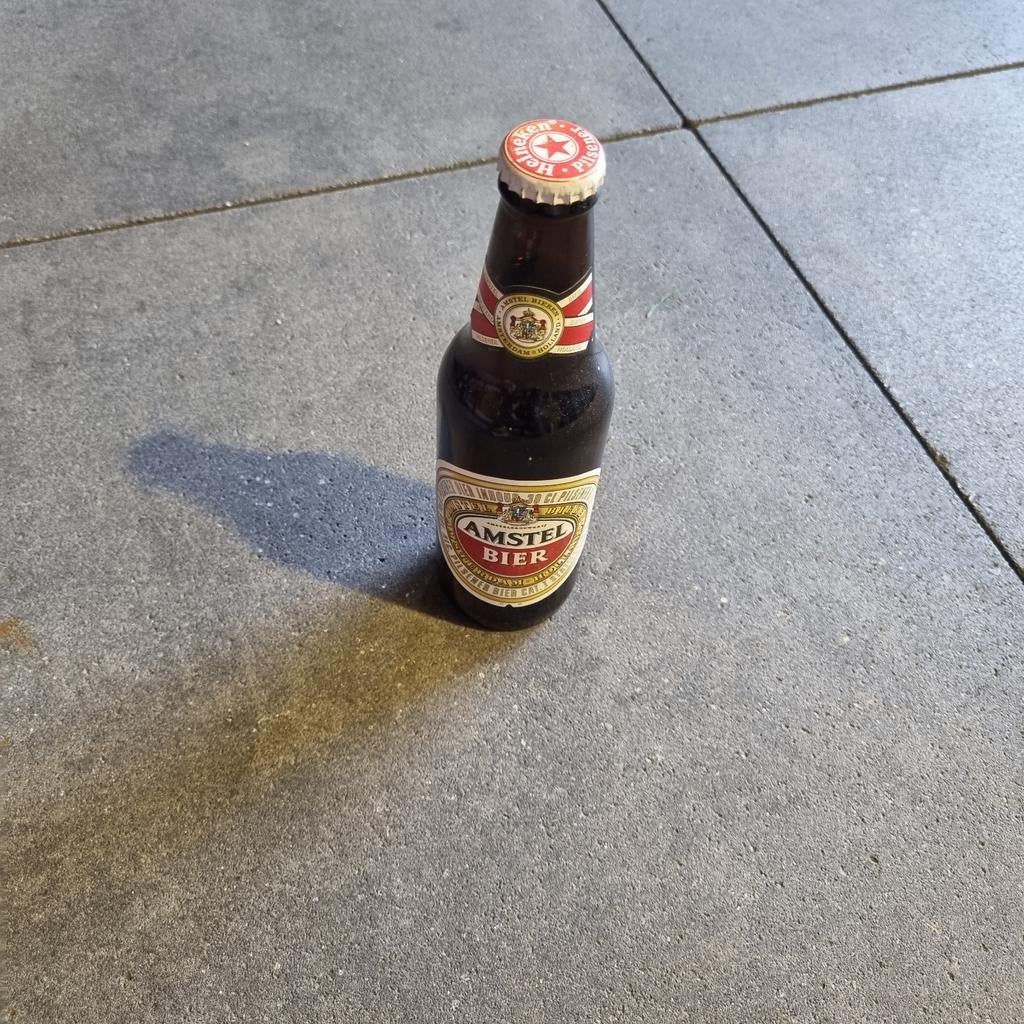Amstel bierfles misdruk met Heineken dop - Augustus 1989, Ophalen of Verzenden, Amstel