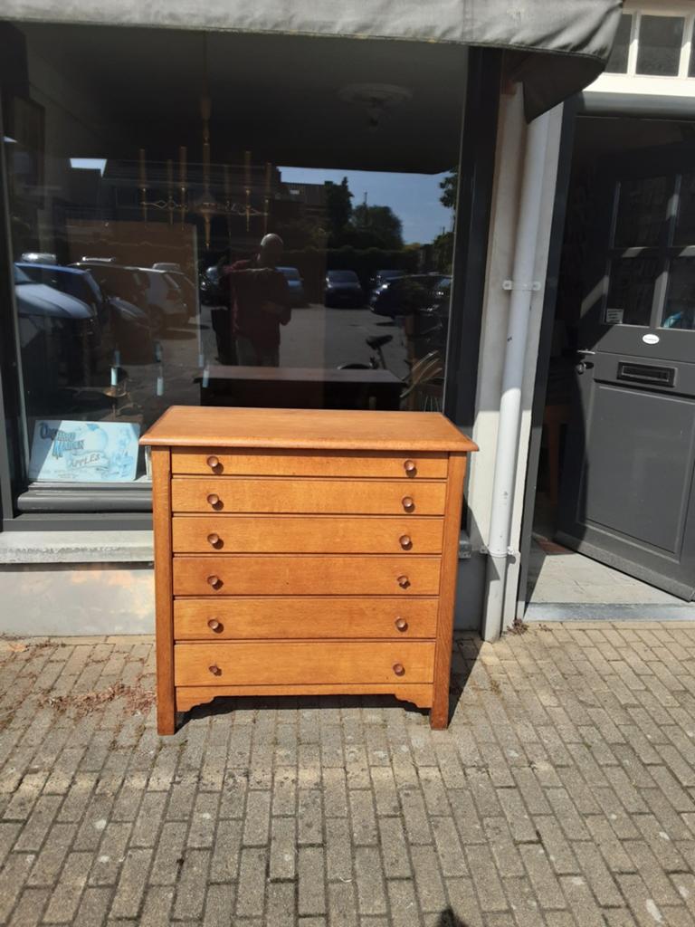 Vintage eiken  ladenkast, Ophalen