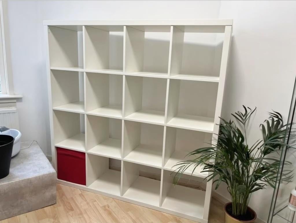 2x 16 vaks ikea kallax expedit open kast vakkenkast 4x4, Huis en Inrichting, Kasten | Ladekasten, Ophalen, 100 tot 150 cm, 5 laden of meer