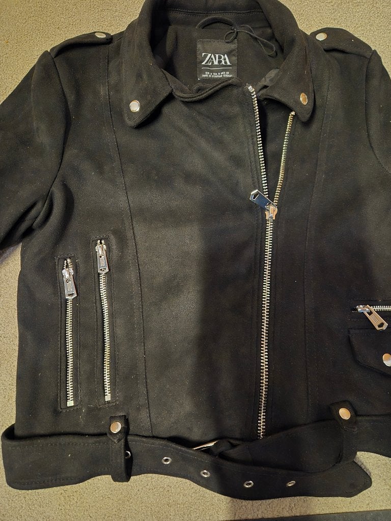 heren jack Zara, Zara, Maat 48/50 (M), Zwart, Nieuw