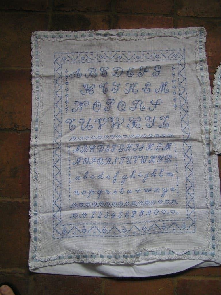dekbedhoesje wieg met sloopje nr DD 393, Gebruikt, Wit, Deken of Dekbed, Wieg