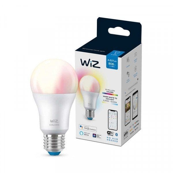 WiZ LED lamp gekleurd en wit 60W E27 - nieuw, Led-lamp, Meerkleurig, 60 watt of meer, Nieuw
