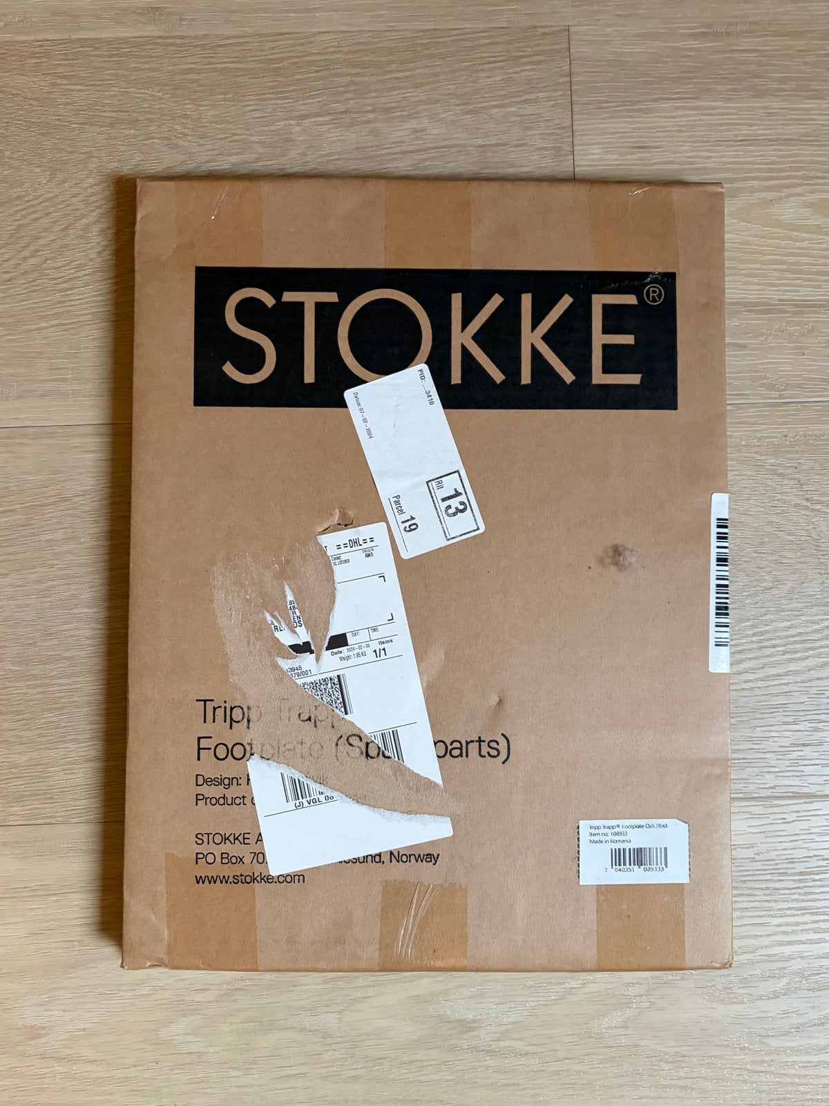 Stokke Tripp Trapp Voetplaat Eiken Zwart (Nieuw), Ophalen of Verzenden, Nieuw