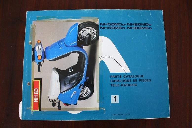 Honda NH50 NH80 1982 scooter parts catalogue teile katalog, Ophalen of Verzenden, Gebruikt
