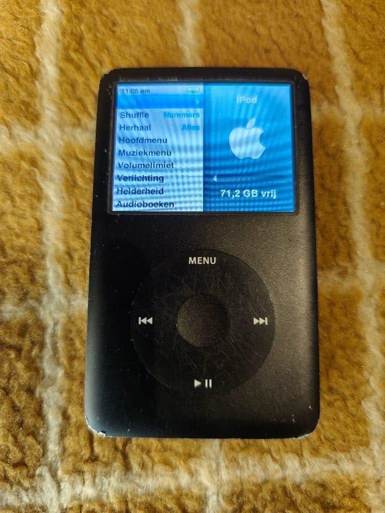 Apple iPod Classic 6th Gen 80GB MP3 Player A1238, 40 GB en meer, Gebruikt, Classic, Met radio