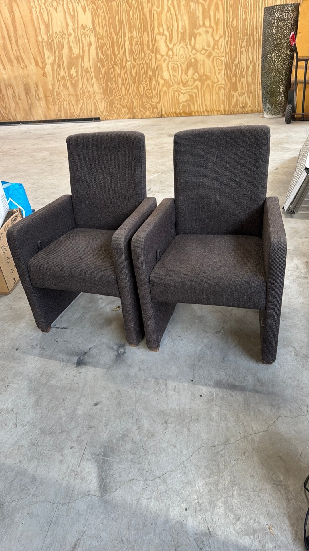 Twee stoelen met verstelbare rugleuning, Ophalen, Twee, Bruin, Zo goed als nieuw