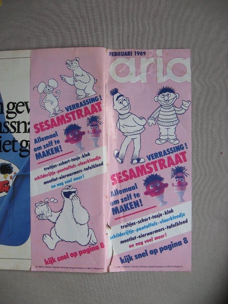 ariadne handwerken febr. 1989 - Sesamstraat om zelf te maken, Ophalen of Verzenden, Zo goed als nieuw, Overige typen
