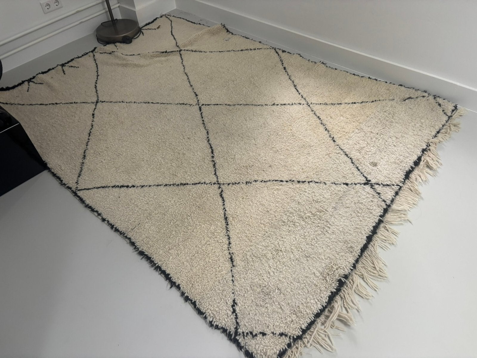 Beni ourain vloerkleed, Ophalen, Marrokaans vloerkleed, Gebruikt, 150 tot 200 cm