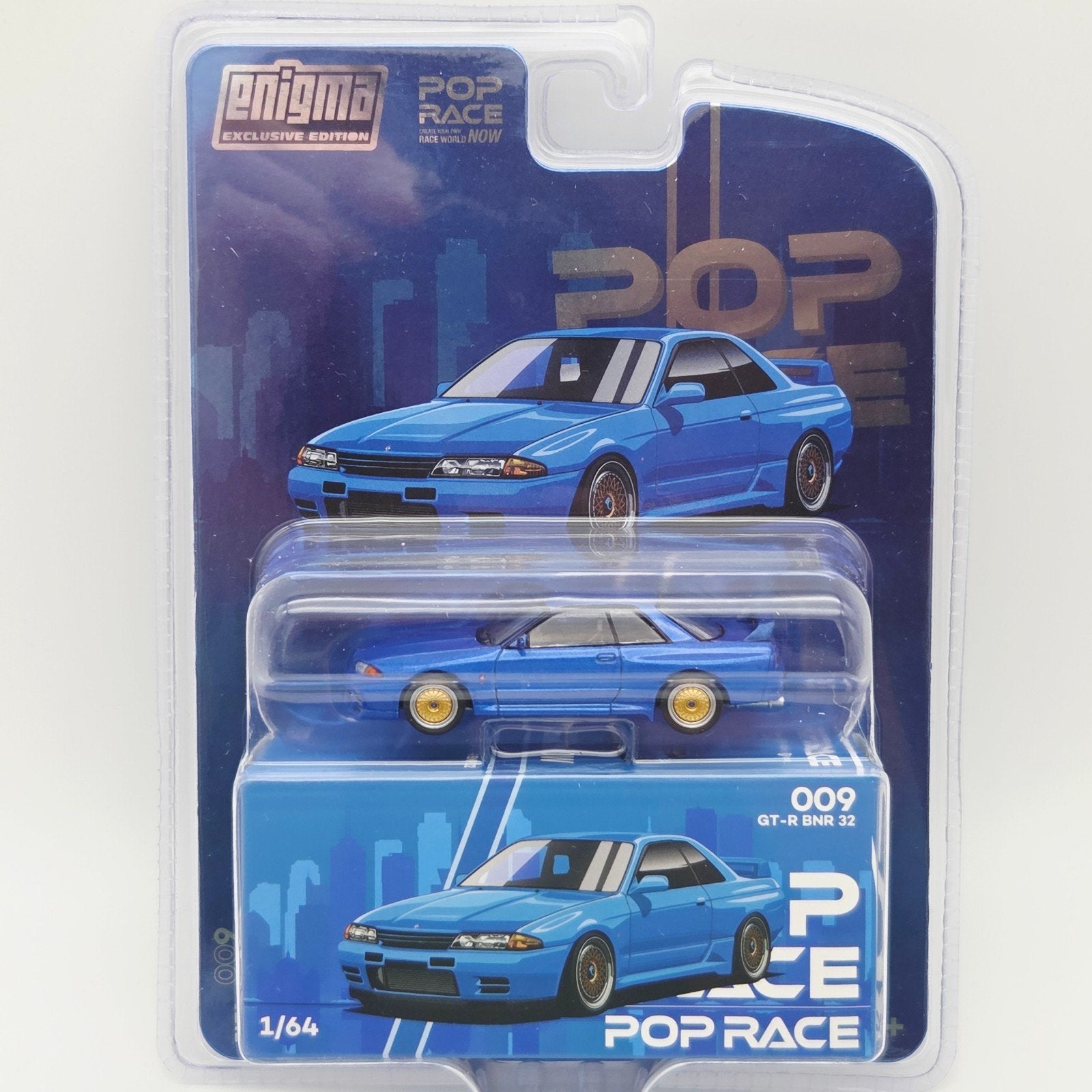 Pop Race – Nissan Skyline R32, Bayside Blue, Hobby en Vrije tijd, Mymodelcar@outlook.com, Auto, Ophalen of Verzenden, Pop Race
