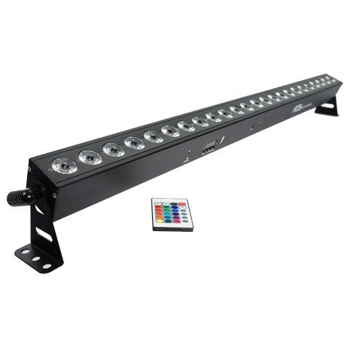 FOS Luminus BAR 24x3 watt RGB 3in1 led met accu, Geluidgestuurd, ., Nieuw, Ophalen of Verzenden