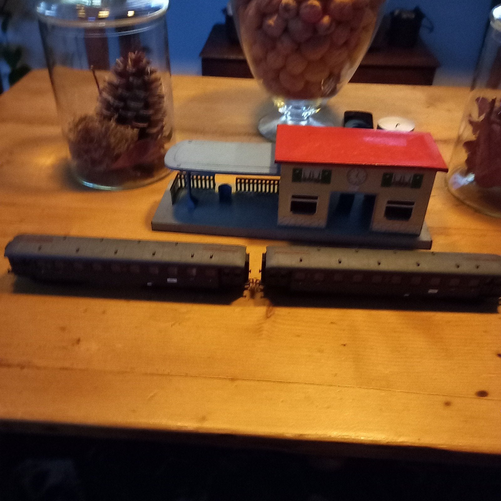 2 x vintage Schicht rijtuigen DR., Overige merken, Gebruikt, Gelijkstroom, Wagon