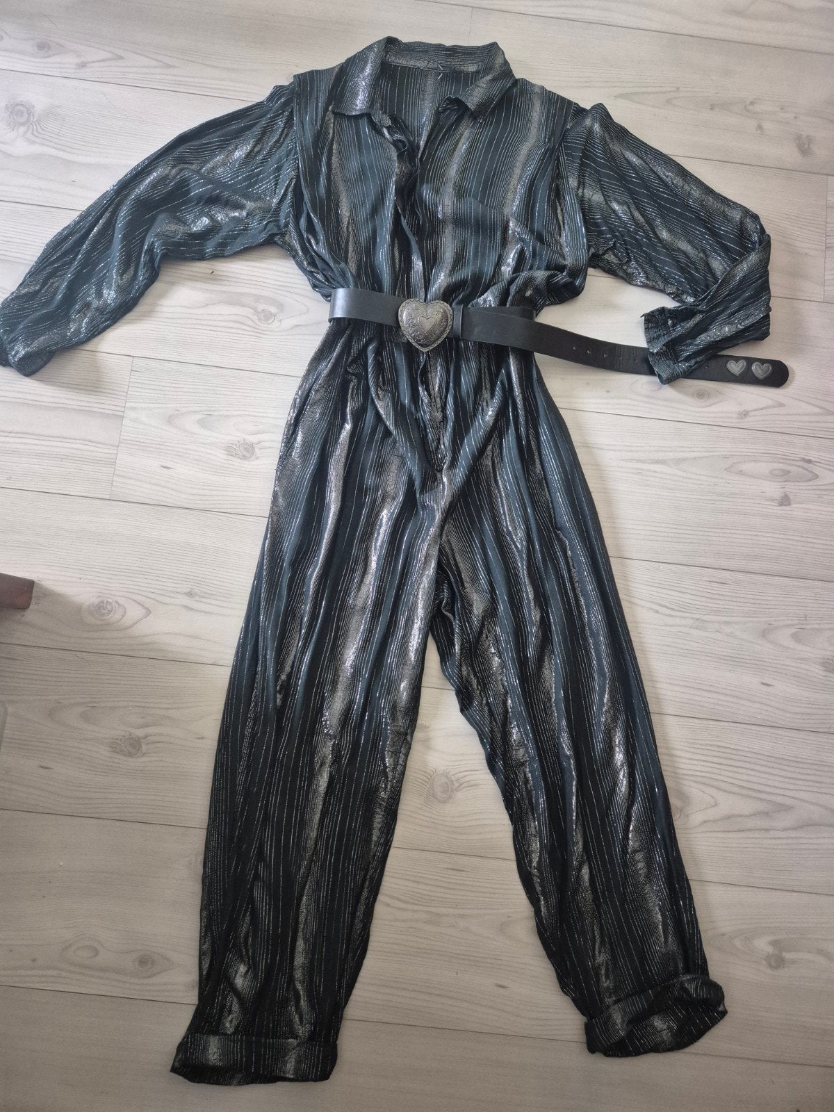 Hele gave unieke vintage jumpsuit glitter lurex, Kleding | Dames, Ophalen of Verzenden, Zo goed als nieuw