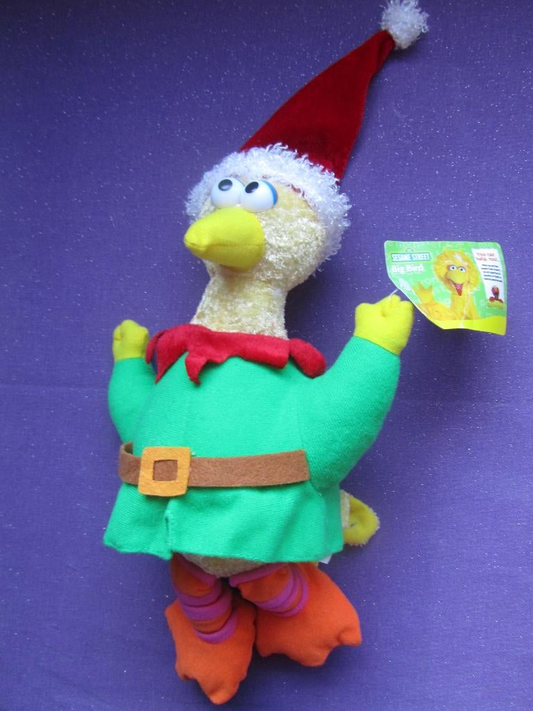 SESAMSTRAAT Knuffel VOGEL PINO BIG BIRD UIT 2007. 35 CM, Kinderen en Baby's, Speelgoed | Knuffels en Pluche, Overige typen, Nieuw