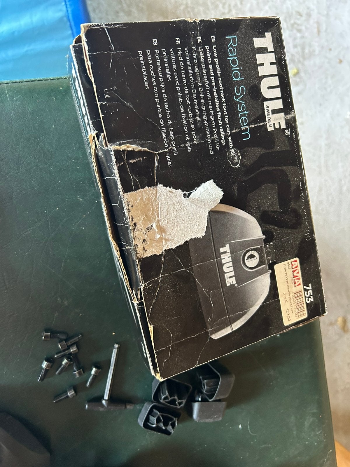 Thule dakdrager set rapid system 753, Auto diversen, Ophalen of Verzenden, Gebruikt