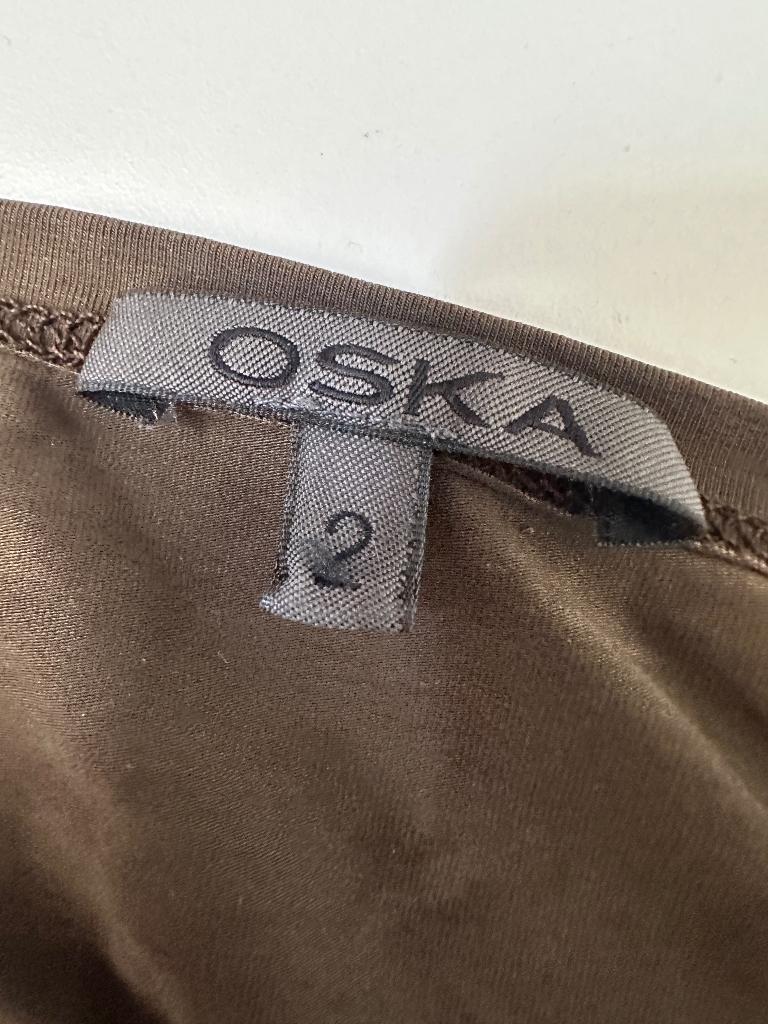 Oska shirt lange mouw XL, Bruin, Verzenden, Maat 46/48 (XL) of groter, Zo goed als nieuw