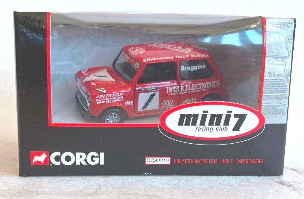 Mini Se7en Racing Club Dave Braggins Corgi CC82212., Ophalen of Verzenden, Zo goed als nieuw, Auto